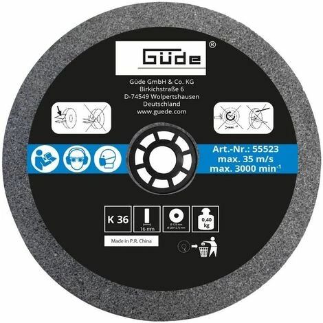 Güde Meule - 125x16x20mm - K36 3 Güde Meule - 125x16x20mm - K36